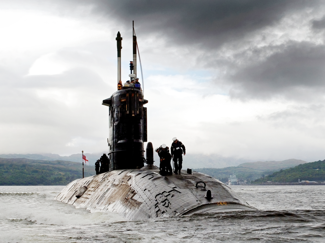 HMS Sovereign S108 Swiftsure Class Submarine Decommissioning Paying Off Faslane