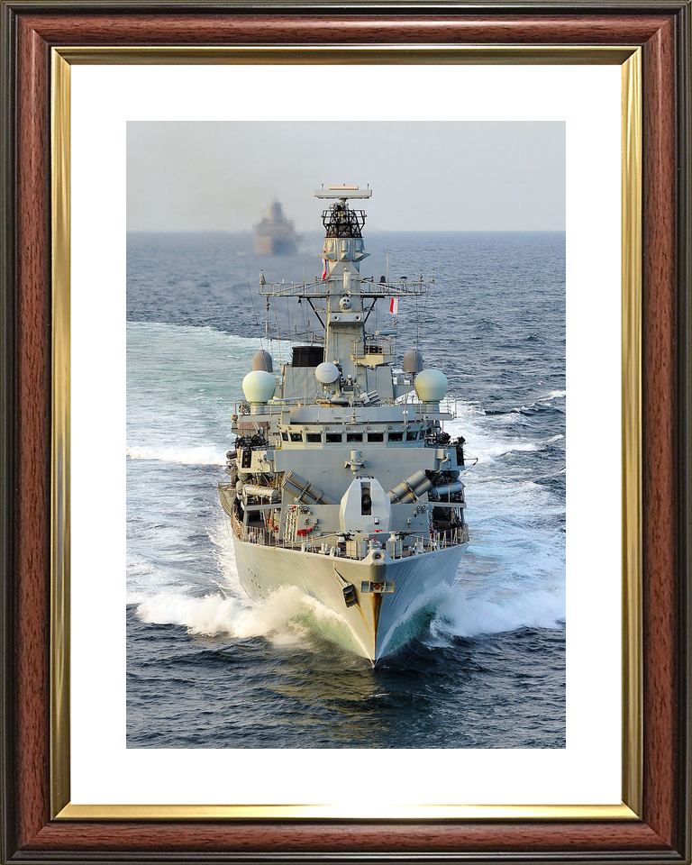 HMS Somerset F82 Type 23 Frigate February 2014 Bow View Photo Print - Posters, Prints, & Visual Artwork - by Hampshire Prints (image 8 of 9)