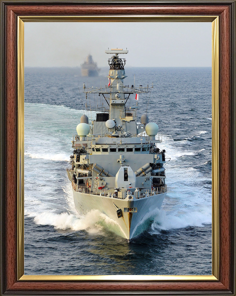 HMS Somerset F82 Type 23 Frigate February 2014 Bow View Photo Print - Posters, Prints, & Visual Artwork - by Hampshire Prints (image 9 of 9)