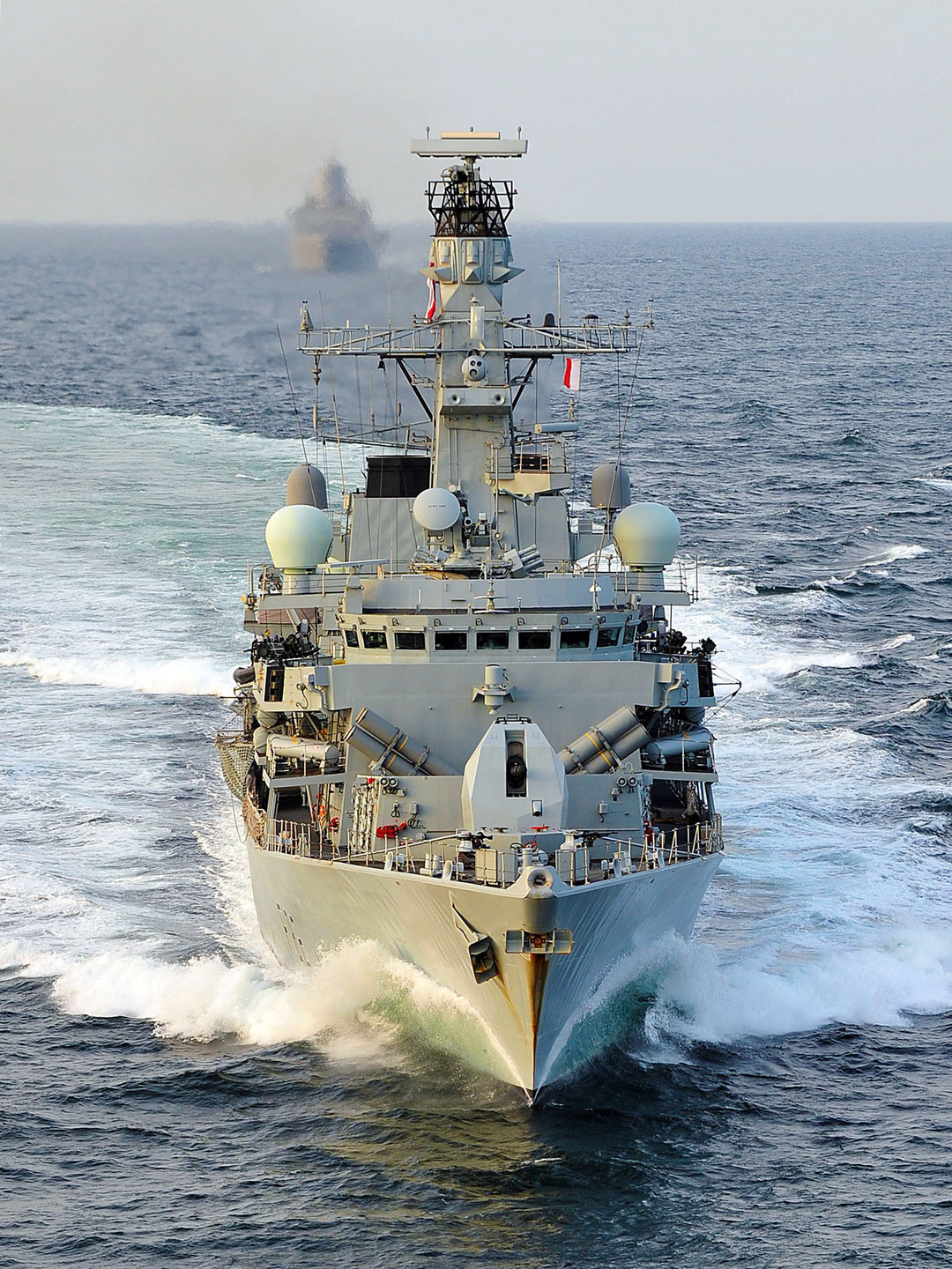 HMS Somerset F82 Type 23 Frigate February 2014 Bow View Photo Print - Posters, Prints, & Visual Artwork - by Hampshire Prints (image 1 of 9)
