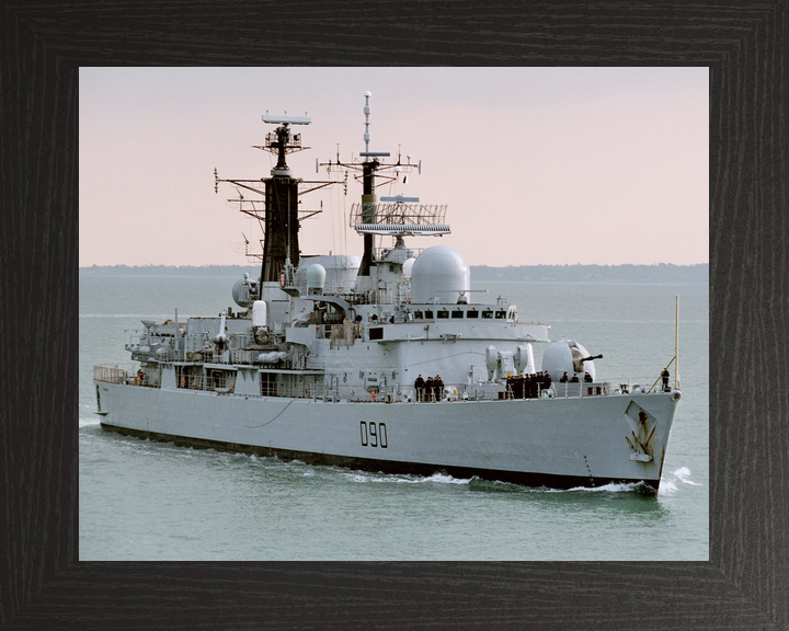 HMS Southampton D90 Type 42 Destroyer February 2004 Entering Harbour at Sunset Photo Print - Posters, Prints, & Visual Artwork - by Hampshire Prints (image 3 of 9)