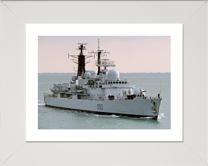 HMS Southampton D90 Type 42 Destroyer February 2004 Entering Harbour at Sunset Photo Print - Posters, Prints, & Visual Artwork - by Hampshire Prints (image 4 of 9)