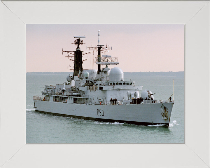 HMS Southampton D90 Type 42 Destroyer February 2004 Entering Harbour at Sunset Photo Print - Posters, Prints, & Visual Artwork - by Hampshire Prints (image 5 of 9)