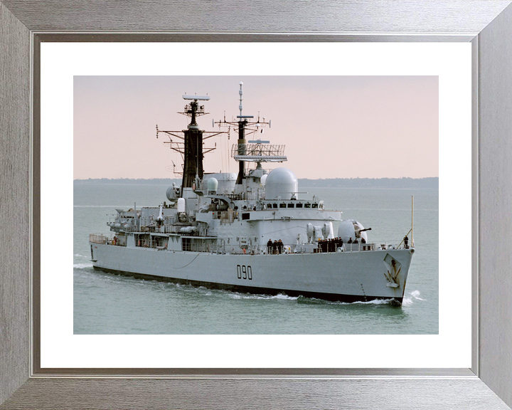 HMS Southampton D90 Type 42 Destroyer February 2004 Entering Harbour at Sunset Photo Print - Posters, Prints, & Visual Artwork - by Hampshire Prints (image 6 of 9)