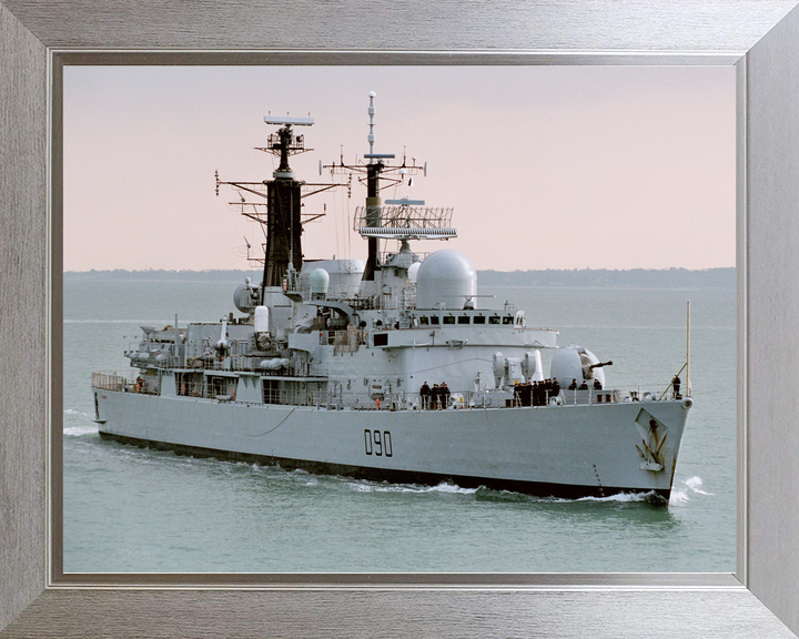 HMS Southampton D90 Type 42 Destroyer February 2004 Entering Harbour at Sunset Photo Print - Posters, Prints, & Visual Artwork - by Hampshire Prints (image 7 of 9)