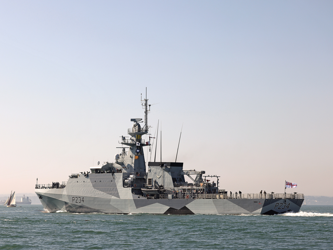 HMS Spey P234 River Class Patrol Vessel September 2021 Low Port Side View Photo Print - Posters, Prints, & Visual Artwork - by Hampshire Prints (image 1 of 9)