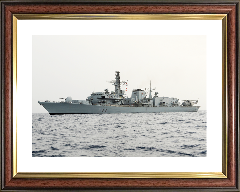HMS St Albans F83 Type 23 Frigate Port Beam View