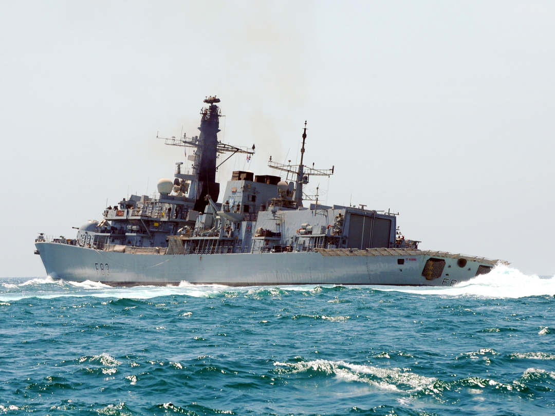 HMS St Albans F83 Type 23 Frigate September 2011 Low Port View Photo Print - Posters, Prints, & Visual Artwork - by Hampshire Prints (image 1 of 9)