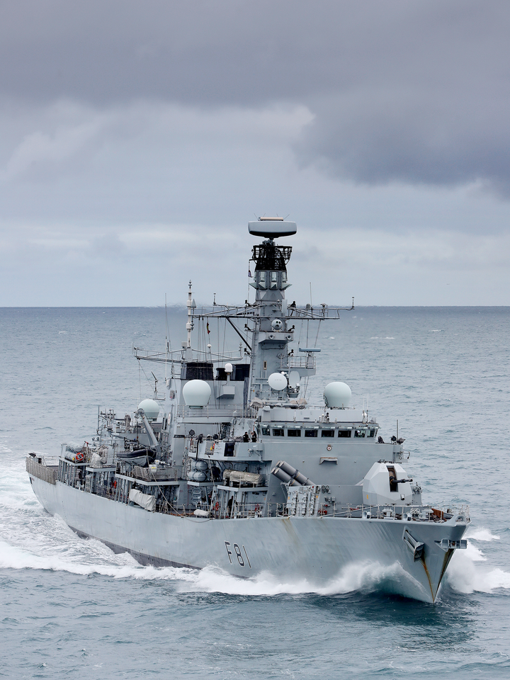 HMS Sutherland F81 Type 23 Frigate November 2017