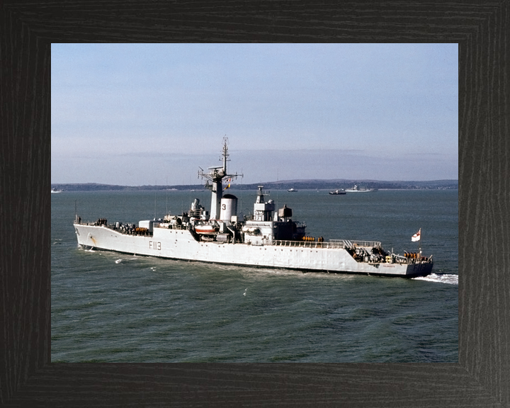 HMS Falmouth (F113) Royal Navy Rothesay Class Frigate Leaving Portsmouth Photo Print Wall Art Decor - Posters, Prints, & Visual Artwork - by Hampshire Prints (image 3 of 9)
