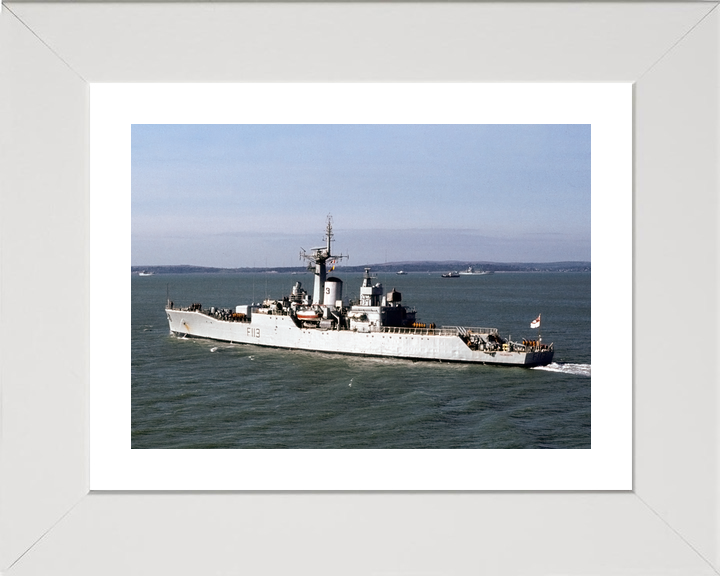 HMS Falmouth (F113) Royal Navy Rothesay Class Frigate Leaving Portsmouth Photo Print Wall Art Decor - Posters, Prints, & Visual Artwork - by Hampshire Prints (image 4 of 9)