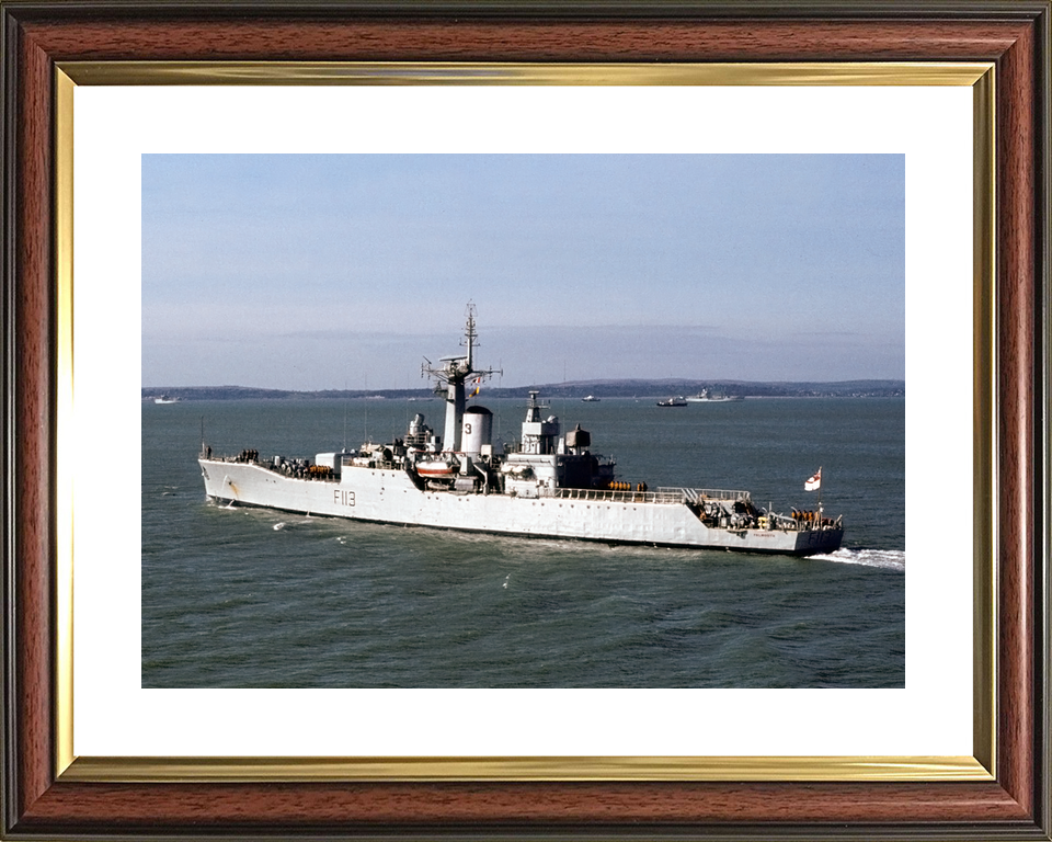 HMS Falmouth (F113) Royal Navy Rothesay Class Frigate Leaving Portsmouth Photo Print Wall Art Decor - Posters, Prints, & Visual Artwork - by Hampshire Prints (image 8 of 9)