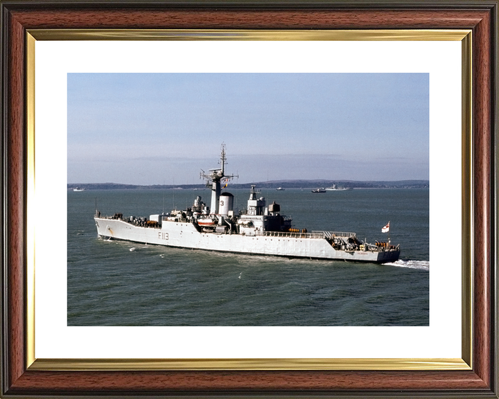 HMS Falmouth (F113) Royal Navy Rothesay Class Frigate Leaving Portsmouth Photo Print Wall Art Decor - Posters, Prints, & Visual Artwork - by Hampshire Prints (image 8 of 9)