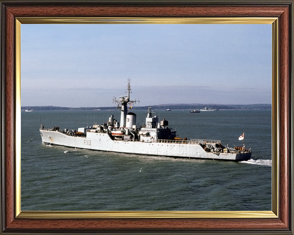 HMS Falmouth (F113) Royal Navy Rothesay Class Frigate Leaving Portsmouth Photo Print Wall Art Decor - Posters, Prints, & Visual Artwork - by Hampshire Prints (image 9 of 9)