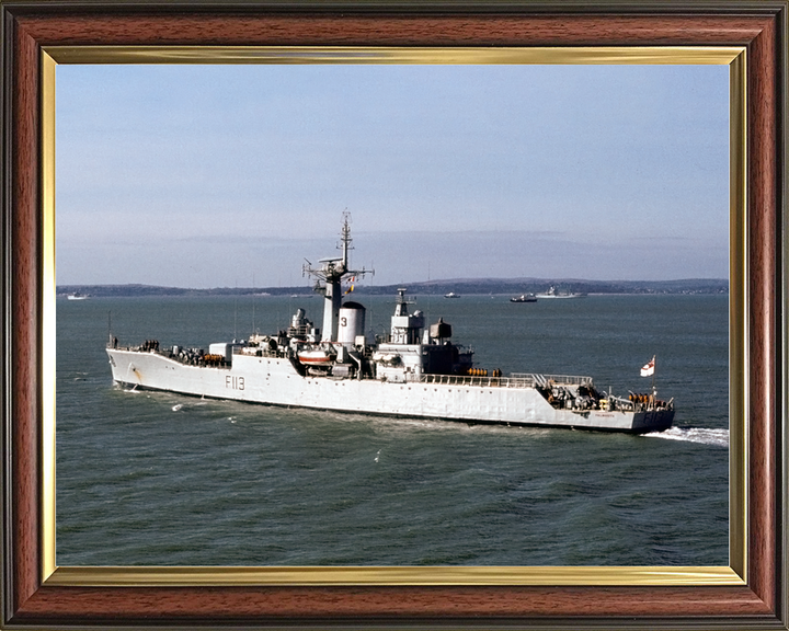HMS Falmouth (F113) Royal Navy Rothesay Class Frigate Leaving Portsmouth Photo Print Wall Art Decor - Posters, Prints, & Visual Artwork - by Hampshire Prints (image 9 of 9)