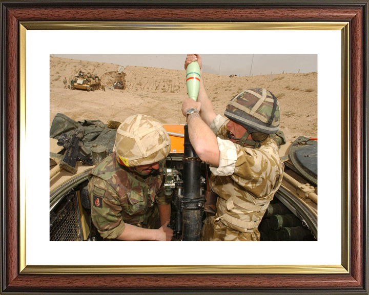British Army 1 RRF Fusiliers 81mm Mortar Basra Iraq March 2003