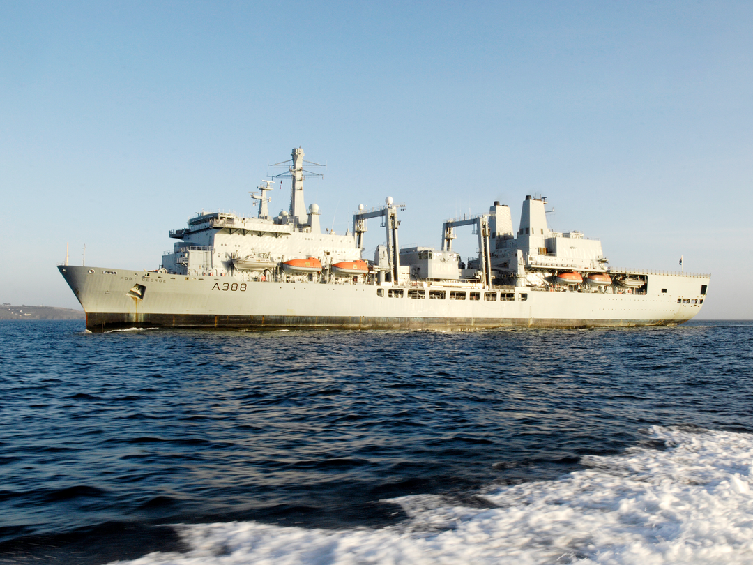 RFA Fort George A388 Fort Class Tanker February 2011 Underway Photo Print - Posters, Prints, & Visual Artwork - by Hampshire Prints (image 1 of 9)