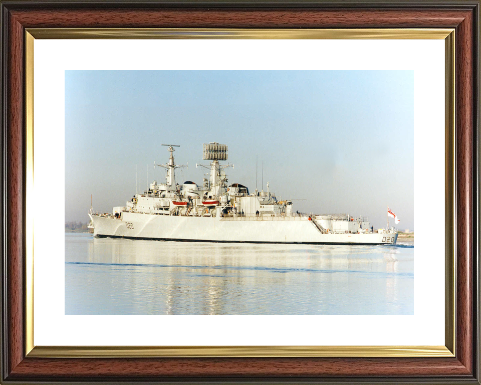 HMS Fife (D20) Royal Navy County Class Destroyer Port Side Reflections Photo Print Wall Art Decor - Posters, Prints, & Visual Artwork - by Hampshire Prints (image 8 of 9)