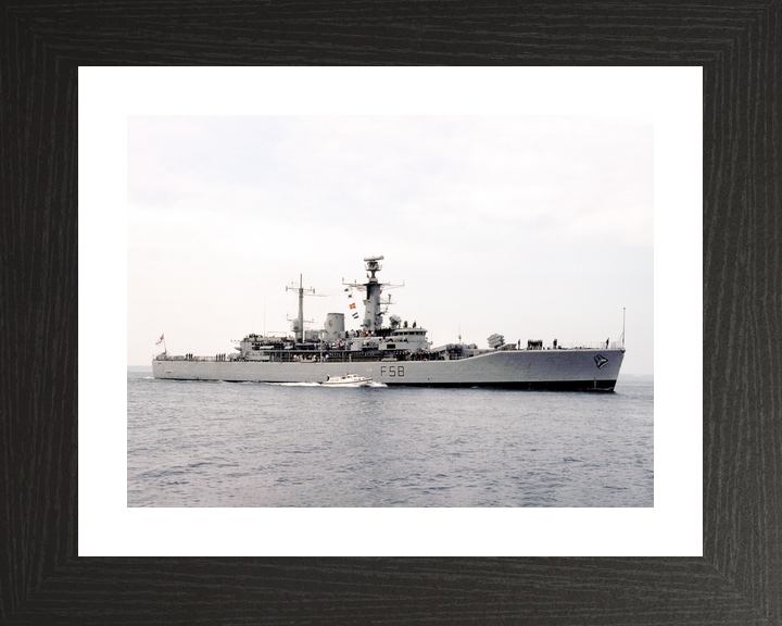 HMS Hermione (F58) Royal Navy Leander Class Frigate Starboard Beam View Photo Print Wall Art Decor - Posters, Prints, & Visual Artwork - by Hampshire Prints (image 2 of 9)