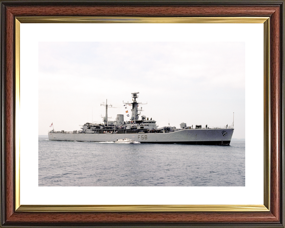 HMS Hermione (F58) Royal Navy Leander Class Frigate Starboard Beam View Photo Print Wall Art Decor - Posters, Prints, & Visual Artwork - by Hampshire Prints (image 8 of 9)