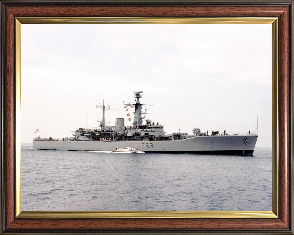 HMS Hermione (F58) Royal Navy Leander Class Frigate Starboard Beam View Photo Print Wall Art Decor - Posters, Prints, & Visual Artwork - by Hampshire Prints (image 9 of 9)