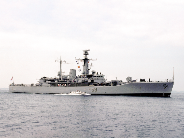 HMS Hermione F58 Leander Class Frigate 7 July 1989