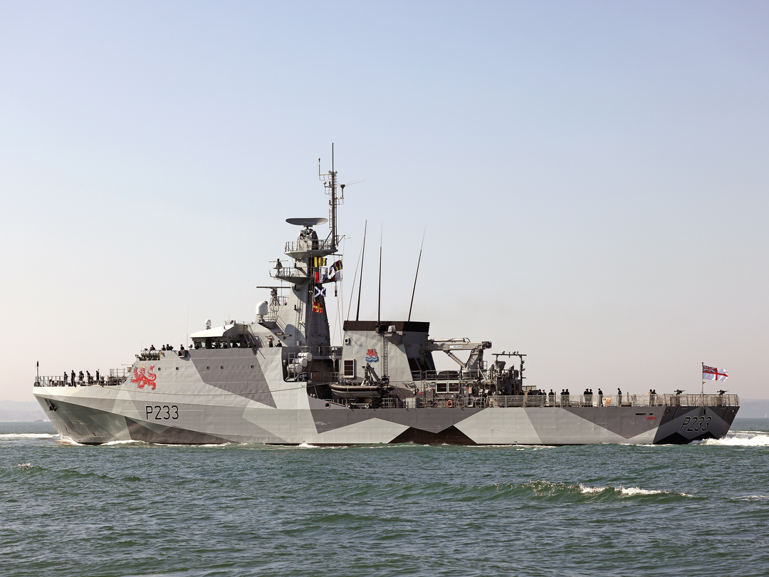 HMS Tamar P233 River Class Patrol Vessel September 2021 Photo Print - Posters, Prints, & Visual Artwork - by Hampshire Prints (image 1 of 9)