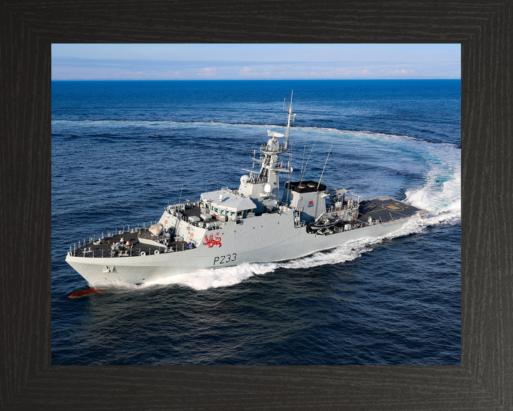 HMS Tamar P233 River Class Patrol Vessel January 2021 Starboard Turn Photo Print - Posters, Prints, & Visual Artwork - by Hampshire Prints (image 3 of 9)