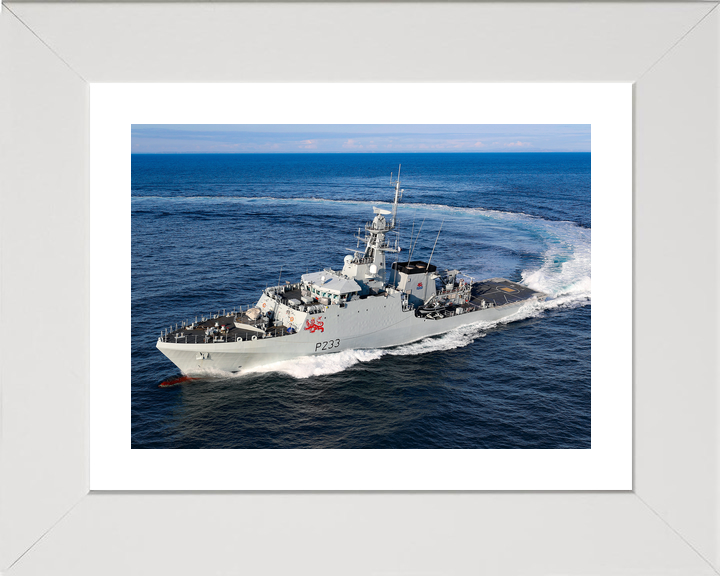HMS Tamar P233 River Class Patrol Vessel January 2021 Starboard Turn Photo Print - Posters, Prints, & Visual Artwork - by Hampshire Prints (image 4 of 9)