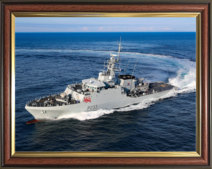 HMS Tamar P233 River Class Patrol Vessel January 2021 Starboard Turn Photo Print - Posters, Prints, & Visual Artwork - by Hampshire Prints (image 9 of 9)