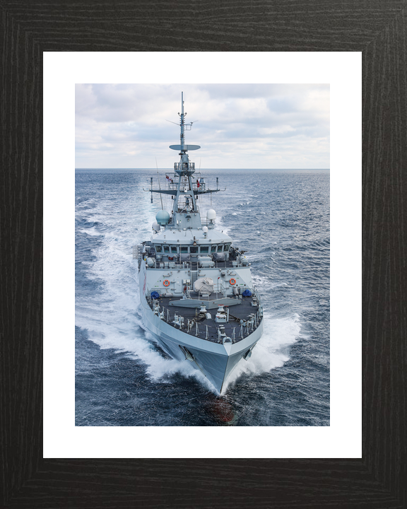 HMS Tamar P233 River Class Patrol Vessel January 2021 High Bow View Photo Print - Posters, Prints, & Visual Artwork - by Hampshire Prints (image 2 of 9)