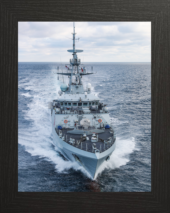 HMS Tamar P233 River Class Patrol Vessel January 2021 High Bow View Photo Print - Posters, Prints, & Visual Artwork - by Hampshire Prints (image 3 of 9)