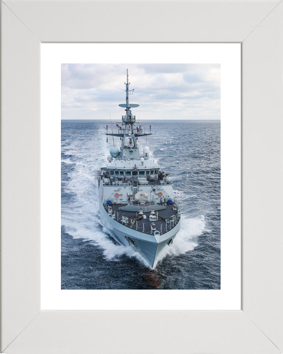 HMS Tamar P233 River Class Patrol Vessel January 2021 High Bow View Photo Print - Posters, Prints, & Visual Artwork - by Hampshire Prints (image 4 of 9)