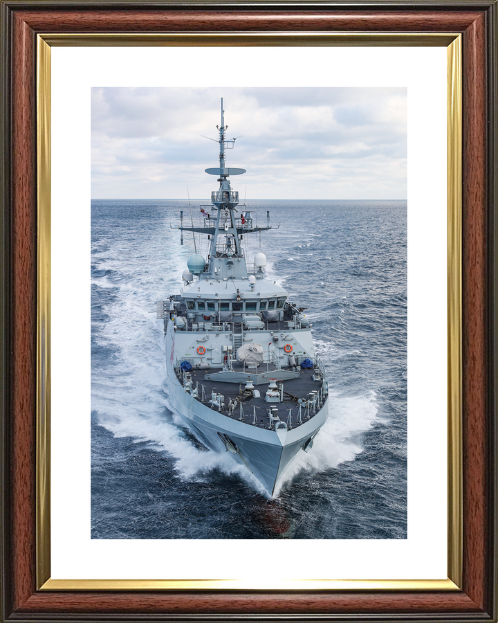 HMS Tamar P233 River Class Patrol Vessel January 2021 High Bow View Photo Print - Posters, Prints, & Visual Artwork - by Hampshire Prints (image 8 of 9)