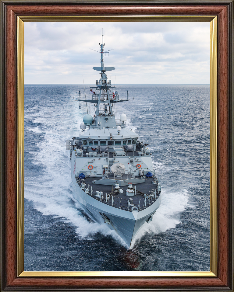 HMS Tamar P233 River Class Patrol Vessel January 2021 High Bow View Photo Print - Posters, Prints, & Visual Artwork - by Hampshire Prints (image 9 of 9)