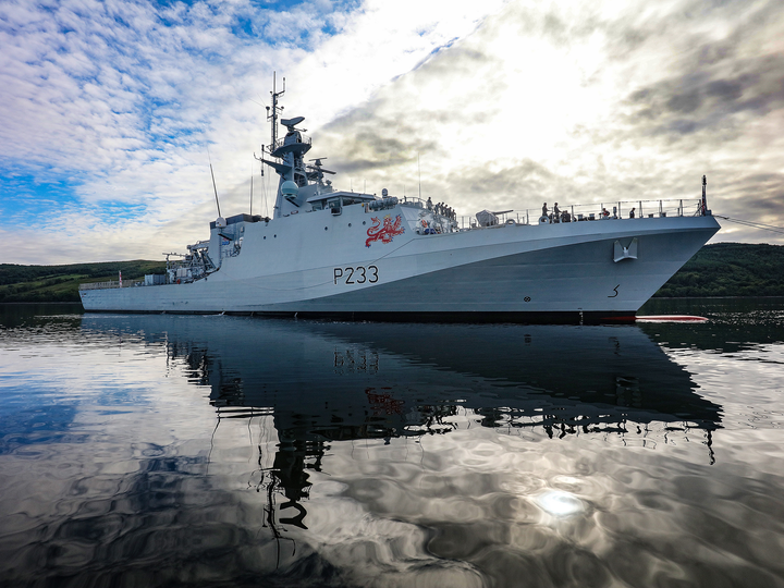 HMS Tamar P233 River Class Patrol Vessel June 2020 Photo Print - Posters, Prints, & Visual Artwork - by Hampshire Prints (image 1 of 9)