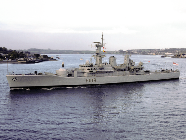 HMS Leander F109 Leander Class Frigate 1985