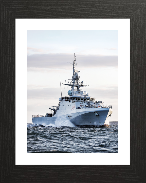 HMS Tamar P233 River Class Patrol Vessel May 2020 Low Starboard View Photo Print - Posters, Prints, & Visual Artwork - by Hampshire Prints (image 2 of 9)