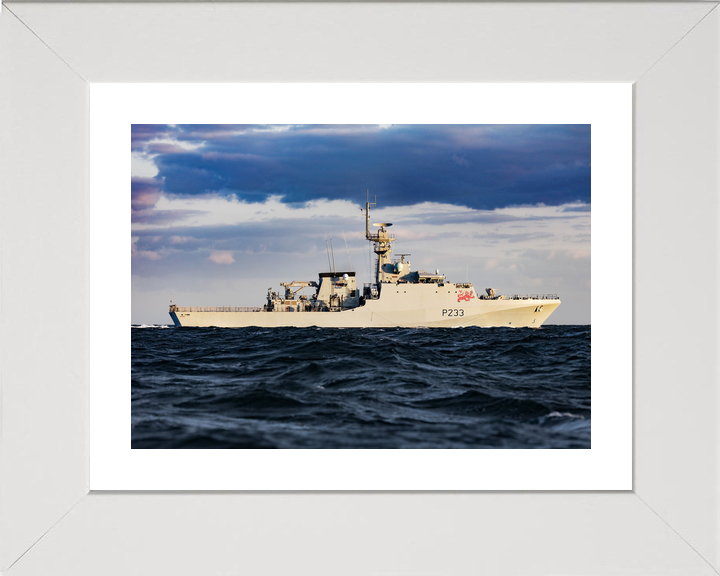 HMS Tamar P233 River Class Patrol Vessel May 2020 Low Starboard Beam View Photo Print - Posters, Prints, & Visual Artwork - by Hampshire Prints (image 4 of 9)