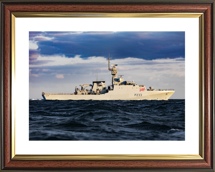 HMS Tamar P233 River Class Patrol Vessel May 2020 Low Starboard Beam View Photo Print - Posters, Prints, & Visual Artwork - by Hampshire Prints (image 8 of 9)