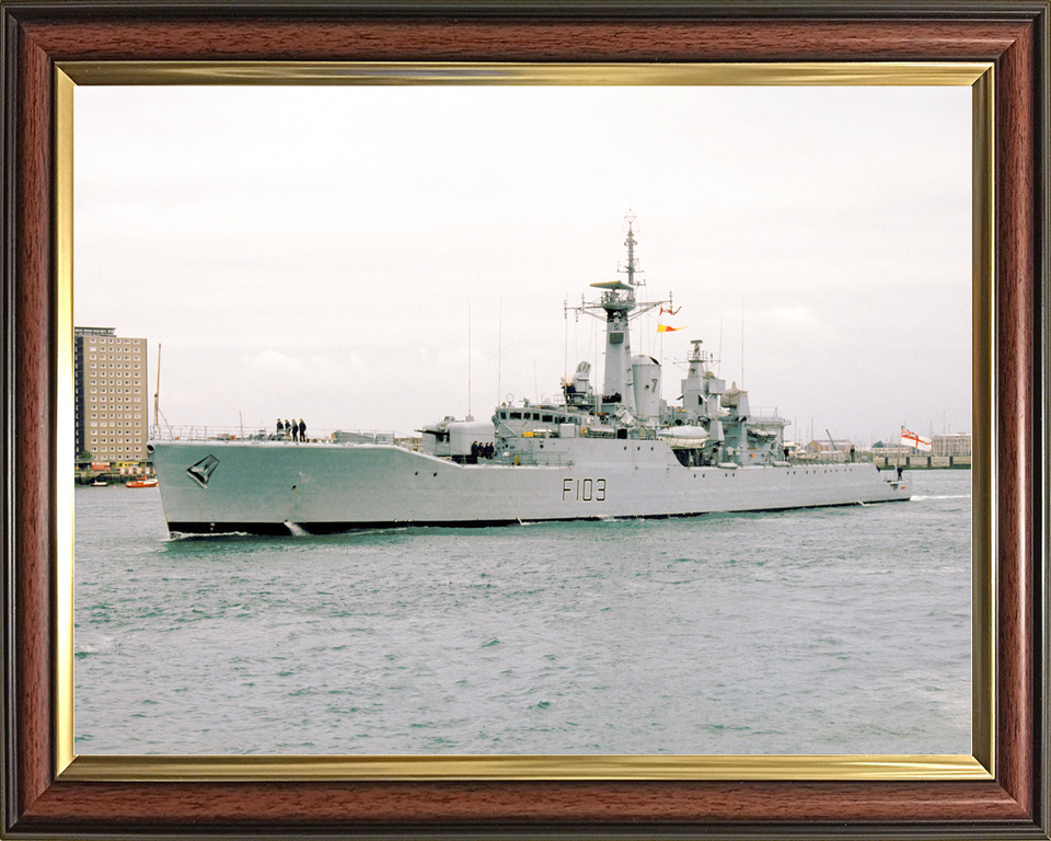 HMS Lowestoft F103 Rothesay Class Frigate June 1984 Photo Print - Posters, Prints, & Visual Artwork - by Hampshire Prints (image 9 of 9)