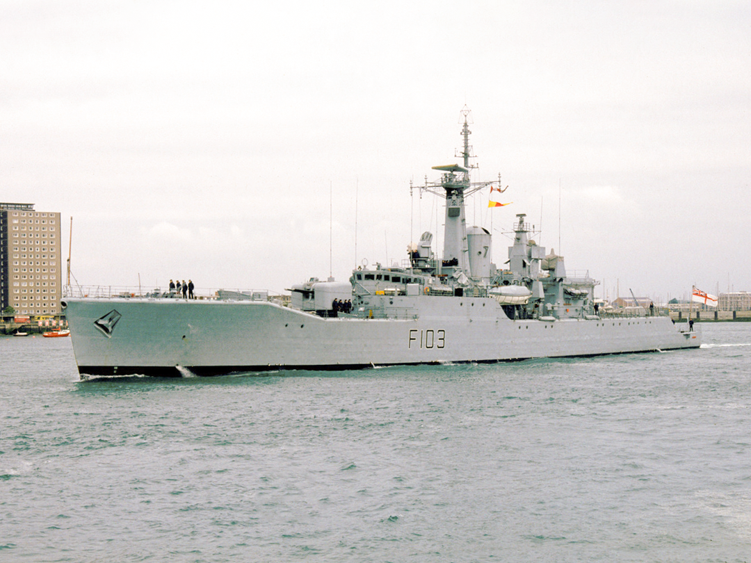HMS Lowestoft F103 Rothesay Class Frigate June 1984 Photo Print - Posters, Prints, & Visual Artwork - by Hampshire Prints (image 1 of 9)