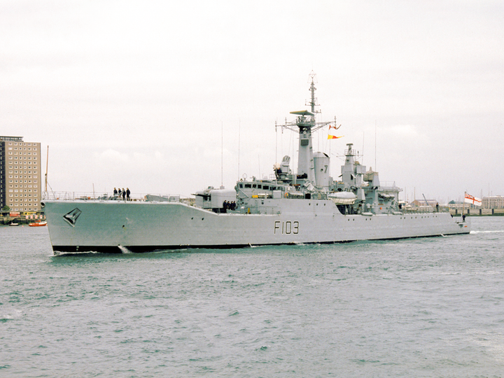HMS Lowestoft F103 Rothesay Class Frigate June 1984 Photo Print - Posters, Prints, & Visual Artwork - by Hampshire Prints (image 1 of 9)