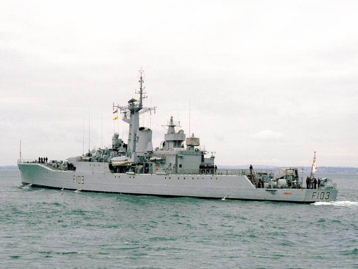 HMS Lowestoft F103 Rothesay Class Frigate 1984 Photo Print - Posters, Prints, & Visual Artwork - by Hampshire Prints (image 1 of 9)