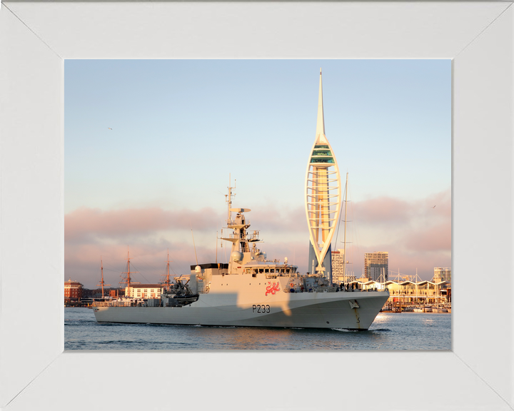 HMS Tamar P233 River Class Patrol Vessel December 2020 Leaving Portsmouth Photo Print - Posters, Prints, & Visual Artwork - by Hampshire Prints (image 5 of 9)