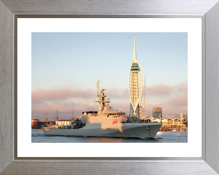 HMS Tamar P233 River Class Patrol Vessel December 2020 Leaving Portsmouth Photo Print - Posters, Prints, & Visual Artwork - by Hampshire Prints (image 6 of 9)
