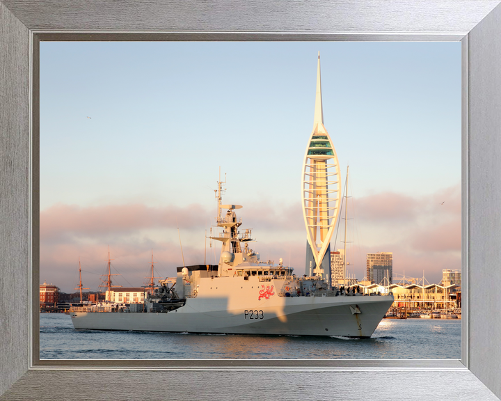 HMS Tamar P233 River Class Patrol Vessel December 2020 Leaving Portsmouth Photo Print - Posters, Prints, & Visual Artwork - by Hampshire Prints (image 7 of 9)