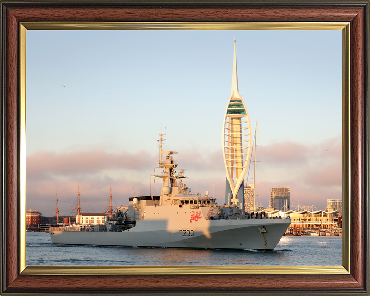 HMS Tamar P233 River Class Patrol Vessel December 2020 Leaving Portsmouth Photo Print - Posters, Prints, & Visual Artwork - by Hampshire Prints (image 9 of 9)