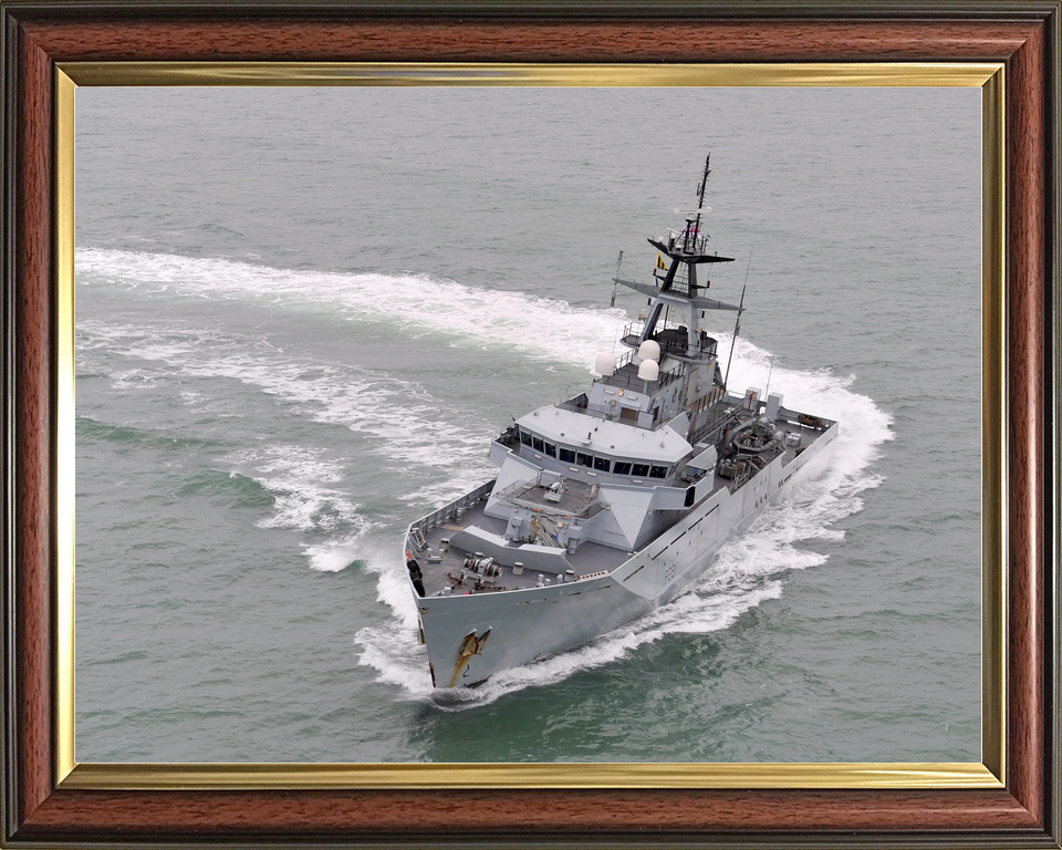 HMS Tyne P281 River Class Patrol Vessel February 2012 Starboard Turn Photo Print - Posters, Prints, & Visual Artwork - by Hampshire Prints (image 9 of 9)