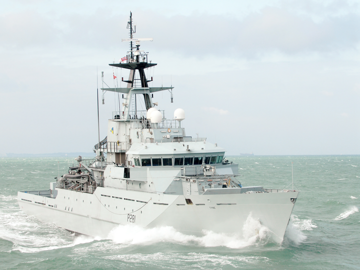 HMS Tyne P281 River Class Patrol Vessel January 2011 Photo Print - Posters, Prints, & Visual Artwork - by Hampshire Prints (image 1 of 9)